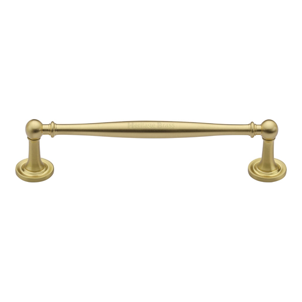 C2533 152-SB • 152 x 177 x 38mm • Satin Brass • Heritage Brass Elegant Cabinet Pull Handle